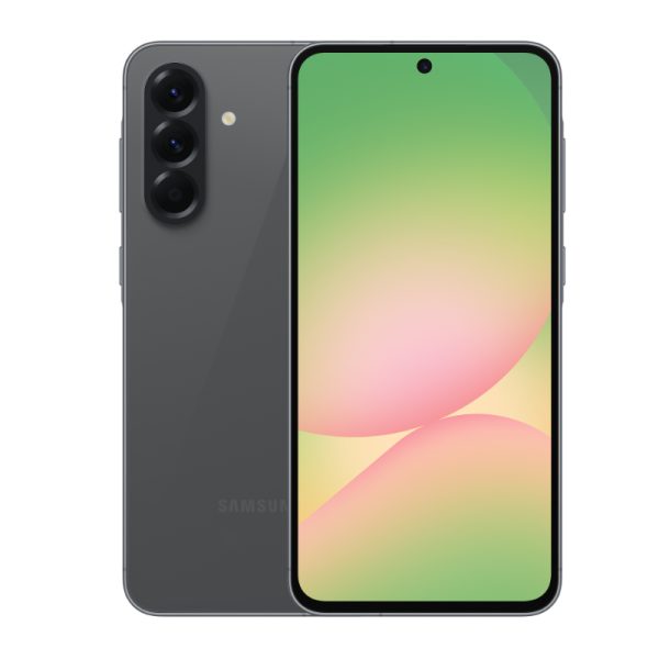 Samsung Galaxy A56 5G back and front view Awesome Graphite