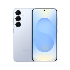 Samsung Galaxy S25 plus 5G icyblue front and back view